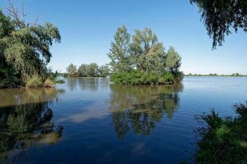 Puszta and steppe landscape in Hortobagy National Park, Hortobagy Nemzeti Park, UNESCO Biosphere