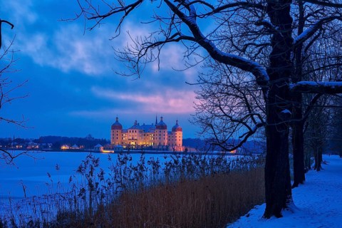 Moritzburg Baroque Palace in Winter