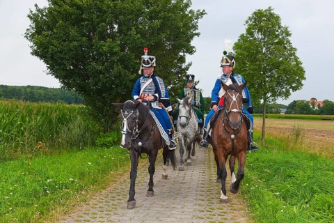 Hussar bivouac in Höfgen near Grimma