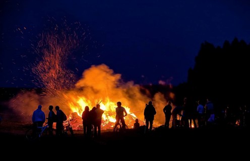 Witches' bonfire in Steina