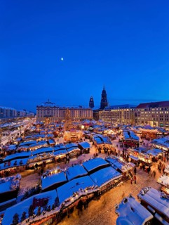 The Striezelmarkt, which has been held since 1434, is the oldest Christmas market in Germany and