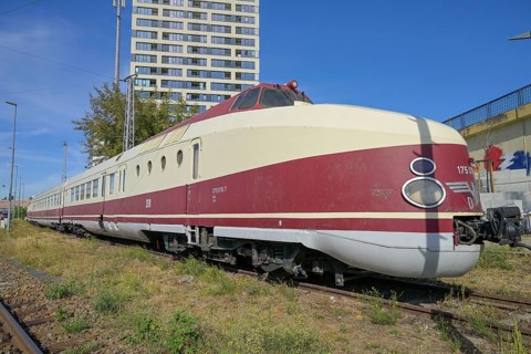 State train GDR, railway station, Lichtenberg, Berlin, Germany, Europe
