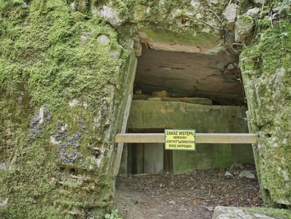 Ruins of the Wolf's Lair (also Wolf's Lair or Görlitz), the military situation centre of the