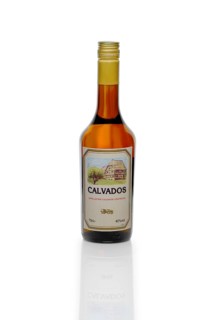 MINSK, BELARUS, March, 6, 2017: Bottle of Victor Fauconnier Calvados, apple French brandy with