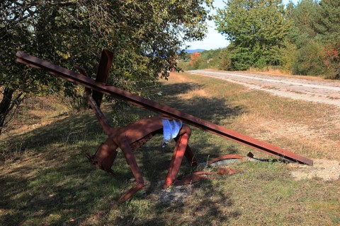 Weg der Hoffnung, work of art, memorial, food for thought, an art project of the Point Alpha