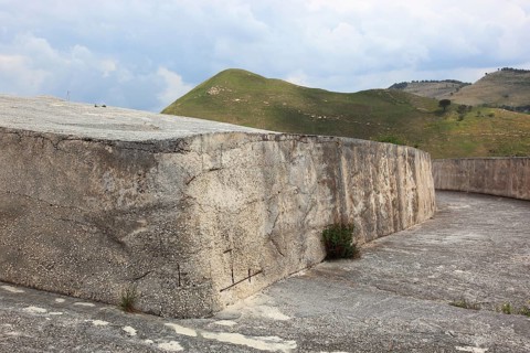 Gibellina Vecchia, after the earthquake of 1968, part of the ruins of Gibellina was buried under a