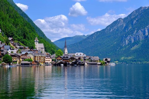 Hallstatt am Hallstätter See, Salzkammergut, Upper Austria, Austria, Europe