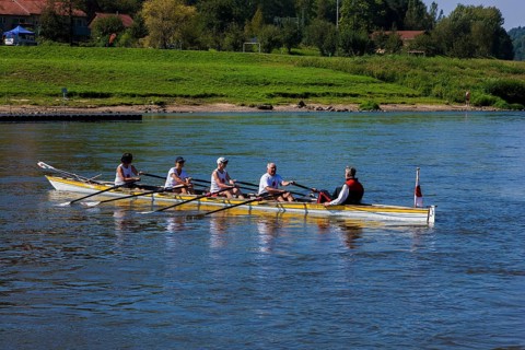 Boat trip on the Elbe near Rathen