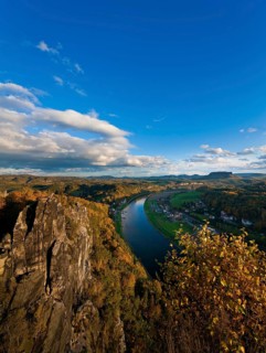 Bastei view in Saxon Switzerland