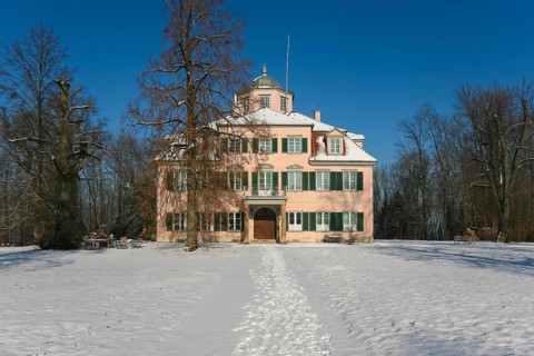 Lindich Castle, built from 1738 to 1741 by Prince Friedrich Ludwig, hunting and pleasure palace,