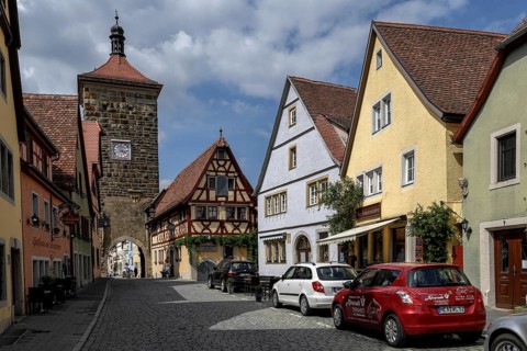 Sieberstor, Rothenburg ob der Tauber, Romantic Road, District of Ansbach, Franconia, Bavaria,
