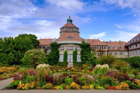 Historical Botanical Institute, Botanical Garden Munich-Nymphenburg, Munich, Upper Bavaria,