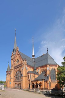 Lutherkirche built 1887, Mylau, Reichenbach, Vogtland, Saxony, Germany, Europe