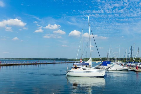 Bärwalder See Landscape Park, a post-mining landscape that is being recultivated by the LMBV. The