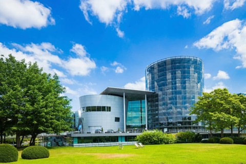 The Transparent Factory in Dresden is one of three production sites of Volkswagen Sachsen GmbH. The