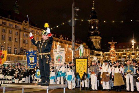 Striezelmarkt, which has been organised since 1434, is the oldest Christmas market in Germany and