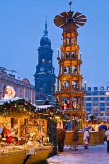 The Striezelmarkt, which has been held since 1434, is the oldest Christmas market in Germany and