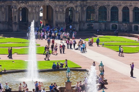 Dresden Zwinger in Spring