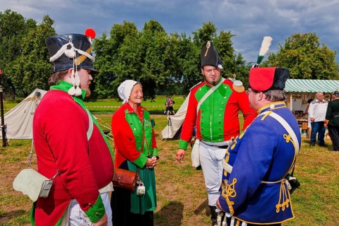 Hussar bivouac in Höfgen near Grimma