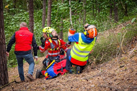 Winch rescue training of the rescue helicopter, Christoph 62, on the occasion of the 50th