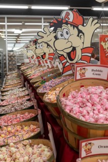 Phillipsburg, Missouri, Redmon's Candy Factory, a large candy retail store that is heavily