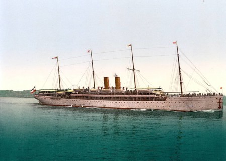 Imperial mail steamer Kaiser Wilhelm II, was built for the Imperial mail steamer service to