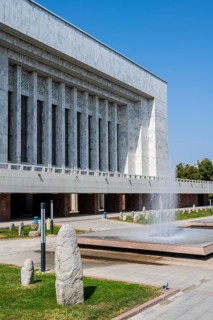 Balbal, State History Museum, Ala-Too Square, Bishkek, Kyrgyzstan, Asia