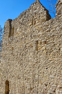 The Hohenmelchingen castle ruin on the Zollernalb near Melchingen, Burladingen, Swabian Alb,