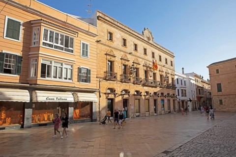 Placa de la Catedral, Ciutadella or Ciutadela, Menorca, Balearic Islands, Spain, Europe