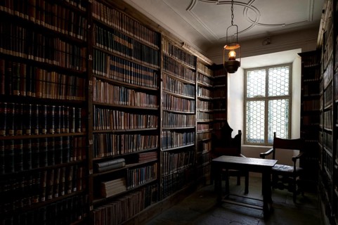 Books, library, Augustinian canons' monastery, Neustift monastery, also monastery, Vahrn near