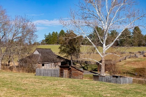 Hardy, Virginia, The horse barn at Booker T. Washington National Monument. The Monument encompasses
