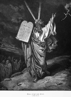 Bible, Moses descends from Mount Sinai, Second Book of Moses, 19, 25, Moses, Old Testament,