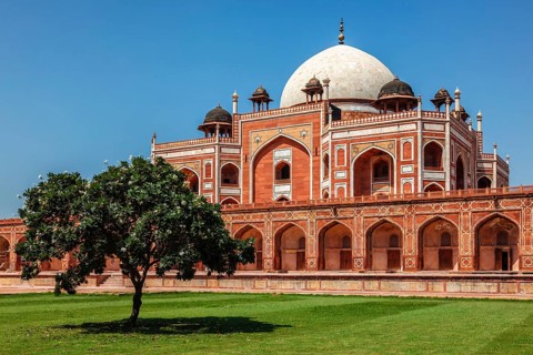 Humayun's Tomb famous tourist attraction destination. Delhi, India, Asia