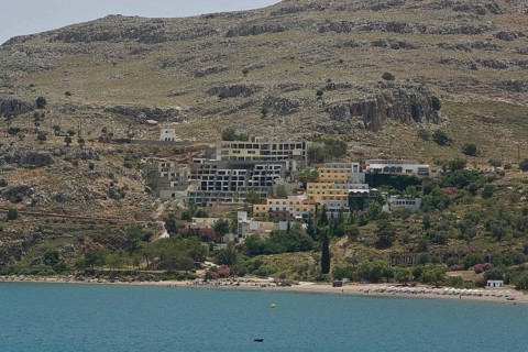 Rhodes Island, Lindos, Lindos is a town on the Greek island of Rhodes. Its landmark is the