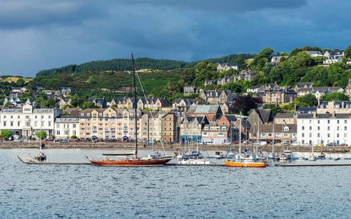 Oban Bay and Seafront, Oban, Argyll and Bute, Scotland, UKBaots in Oban, Argyll and Bute, Scotland,