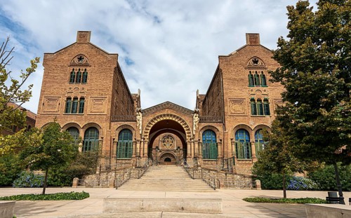 Historic hospital complex of the Hospital de la Santa Creu i Sant Pau, Barcelona, Catalonia, Spain,