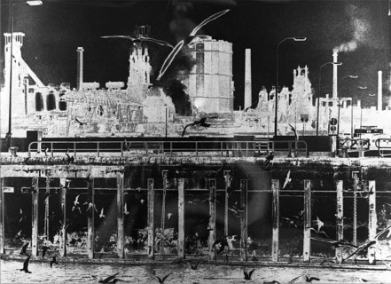 Pictures from the Ruhr area. The alienation is intentional. Made on 8.10.1974 in Dortmund