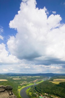 View of Bad Schandau from the Lilienstein