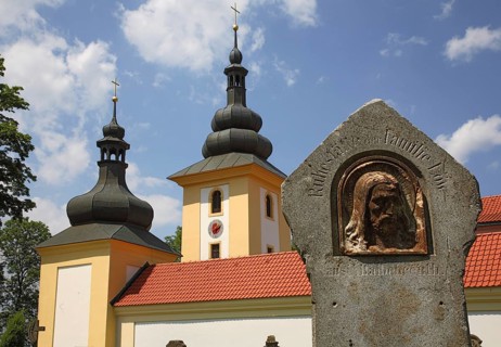 Historical cemetery of the pilgrimage church Maria Loreto in Starý Hroznatov, Altkinsberg, Cheb