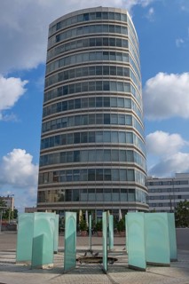 Merian Forum tower block, Leipziger Platz, Nuremberg Middle Franconia, Bavaria, Germany, Europe
