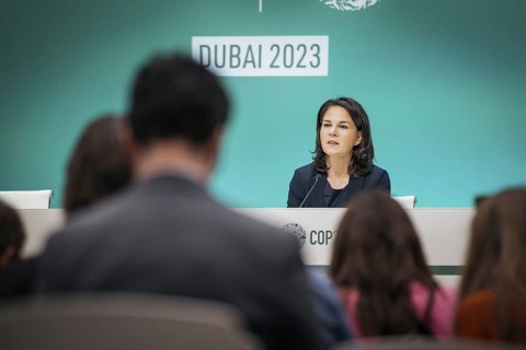 Annalena Baerbock (Buendnis 90 Die Gruenen), Bundesaussenministerin, aufgenommen im Rahmen