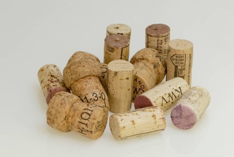 Champagne corks and wine corks