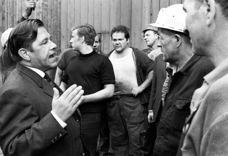 The spontaneous strike, here on 10 September 1969 by the miners of the Minister Stein colliery, was
