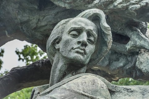 Chopin Monument, Lazienki Park, Warsaw, Mazowieckie Voivodeship, Poland, Europe