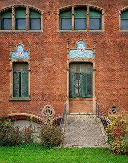 Historic hospital complex of the Hospital de la Santa Creu i Sant Pau, Barcelona, Catalonia, Spain,