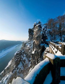 Winter on the Bastei in Rathen
