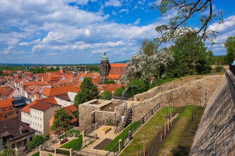 Pirna View of the old town from the Sonnenstein