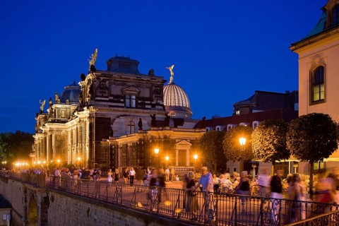 Brühl's Terrace is an architectural ensemble and a tourist attraction in Dresden. The Brühl's