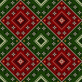Traditional Latvian embroidery seamless pattern, vector illustration