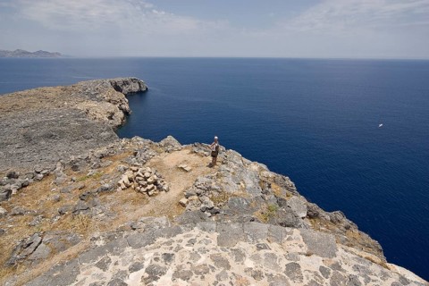 Rhodes Island, Lindos, Lindos is a town on the Greek island of Rhodes. Its landmark is the